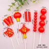 Adornos de Plástico Vinilo para Pasteles de Cumpleaños con Figuras para Personas Mayores, Decoraciones para Hornear de Cumpleaños, Juego de 10