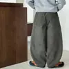 Nova coleção de inverno Tongku 2026: calças com forro de fleece para crianças, calças americanas grossas de perna curva, calças casuais para meninos, estilo moderno