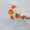 Flor Artificial Adormidera de Islandia Sentido Avanzado Adornos de Flores Artificiales Sala de estar ramo Mesa de Comedor Adornos Decorativos