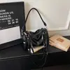 Bolso Cruzado de Moda Texturizado de Nicho Nuevo 2026 para Mujer, Bolso Baguette Plegado, Bolso de Hombro Simple de Alto Valor para Mujer