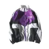 Chaquetas de Bloques de Color de Moda Estilo Hip-Hop Harajuku para Hombres de la Calle Europea y Americana Chaquetas Cortavientos Deportivas para Hombres y Mujeres Primavera y Otoño 2024