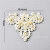 Venta al por mayor de fábrica moda Perla Diamante de imitación flor zapatos flor pegatinas de tela DIY ropa zapato bolsa flor decorativa horquilla accesorios