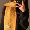 ¡Artículo de moda! Bufanda Larga Estrecha de Doble Raya para Mujer, Otoño e Invierno, Moderna, Versátil, Calentador de Cuello