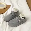 Sapatos Birkenstock, Sapatos de Algodão, Slip-On Quente e Moderno para Uso Externo, Mocassins Retrô Femininos com Forro de Lã, Novo Modelo 2025