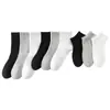 Calcetines de Color Sólido para Hombre, Simples y Versátiles, Calcetines de Algodón Negros, Blancos y Grises, Sin Costuras, Calcetines para Todas las Estaciones Deportivos y Casuales, Calcetines Zhuji para Hombre