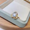 Nova Prata Esterlina S925 Pérola Natural de Água Doce Genuína Joias Brincos Banhados a Ouro 18K Joias de Pérola Zhuji Uma Peça Dropshipping