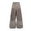 Jia Yi Ku 2026 Nuevos Jeans Estilo Motociclista Americano Estilo Desierto Resistentes Lavados Teñidos Sucios Personalizados Pantalones Anchos Sueltos