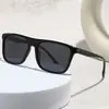 Gafas de Sol Polarizadas de Doble Puente Retro Europeas y Americanas para Hombre, Montura Cuadrada Protección Solar Gafas para Conducir, Tendencia de Gafas de Exterior Transfronterizas para Hombre