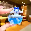 Botella de arena movediza creativa DIY Campana de viento aceite luminoso flotante llavero bolsa Colgante de coche pequeño regalo fabricante