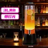 Cubo de Vino Luminoso Cañón de Bar 3L Cubo de Cóctel con Grifo, Contenedor de Cubo de Cola, Cubo Mágico de Cerveza de Barril Famoso en Internet