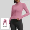 Novedad de Otoño para Mujer, Ropa de Yoga Ajustada Adelgazante de Manga Larga para Uso en Exteriores, Chaqueta Deportiva para Correr, Fitness, Yoga