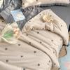 Edredón de verano de algodón de gasa de burbujas Clase A, juego de sábanas de cuatro piezas fresco y agradable para la piel, edredón fresco de verano floral, edredón para aire acondicionado, funda de almohada al por mayor