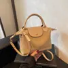 Bolsa Casual de Luxo Leve de Alta Qualidade para Mulheres, Novo Modelo 2025, Bolsa Leve de Nylon Formato Dumpling para Trabalho e Deslocamento, Bolsa Transversal