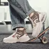 Zapatos de Hombre Talla Grande Nuevos Zapatos Deportivos Casuales para Exteriores Cuatro Estaciones Suela Gruesa Aumentadores de Altura Zapatos de Papá con Cordones de Moda Botas Martin