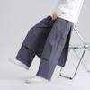 Pantalones Rectos de Algodón y Lino para Hombre 2025 Estilo Chino Algodón y Lino Falso Dos Piezas Pantalones Casuales Elegantes para Hombre Pantalones Rectos para Hombre Culottes