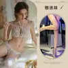 Roupa íntima sexy Shang yi renda sexy vazada transparente no peito conjunto de três peças paixão 8602