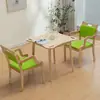 Mesas y sillas aptas para la edad para personas mayores, mesas y sillas de comedor para ancianos, juegos de mesa y sillas de comedor de madera maciza para residencias de ancianos