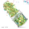 Amazon quente misturado lantejoulas verde rosa glitter unha beleza lantejoulas joias diamante esmalte cola glitter pó