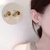 Aretes de Piedra Natural Turquesa para Mujer, Lujo Accesible Sentido de la Moda de Nicho, Aretes Retro Nuevos, Aretes Bai Detallados