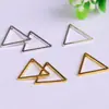 Aretes de triángulo geométrico hueco de latón multicolor electrochapado 13*1mm collar colgante accesorios de joyería para equipaje