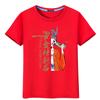 El éxito de la camiseta de algodón de manga corta examen de ingreso a la preparatoria ánimo estudiantes masculinos y femeninos envían ropa de clase roja holgada