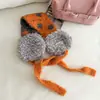 Orejeras de Peluche con Bloques de Color y Lunares para Otoño/Invierno 2026 para Mujer, Cubreorejas Gruesos y Cálidos para Ciclismo, Protección para los Oídos con Lazos, Calentadores de Orejas