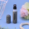 Botella de Relleno Directo para Perfume de 5 ml con Fondo de Grano de Madera, Botella de Spray de Muestra Portátil para Viaje Rellenable