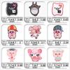 Nuevas Pegatinas de Tela Bordadas de Dibujos Animados de Animales Pequeños Pegatinas de Etiqueta Bordada Combinación de Lechoncito Lindo Personas Sociales Tono Agitado Venta Directa