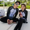 Traje de buceo coreano para mujer, traje de baño dividido con protección solar, pantalones de manga larga, traje de medusas, traje de surf adelgazante de secado rápido, traje de baño de esnórquel