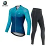Maillot de Ciclismo Xintown Traje Largo Flor Azul Nuevo Traje Largo de Verano Traje de Carrera Traje Traje de Bicicleta Mujer