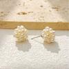 Pendientes Sencillos de Perla de Agua Dulce Moda Combinan con Todo Pendientes de Gama Alta Pendientes de Lujo Ligero para Mujer Diseño de Nicho