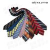 Gravata Masculina Negócios Moda Britânica Listra Diagonal Laranja 8cm de Largura Camisa Social Casual Noivo Casamento Tendência