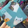 Nueva bolsa de compras plegable de dibujos animados 210D tamaño pequeño bolsa ecológica de poliéster tamaño pequeño bolsa de mano/hombro de dibujos animados