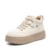 ZHR - Zapatos de caña alta para mujer, novedad de otoño e invierno de 2023, botas cortas versátiles con forro polar y acolchado de algodón, botas de nieve deportivas informales de suela gruesa para mujer