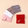 Bolsa de terciopelo con tapa abatible de alta calidad, bolsa de almacenamiento para joyas, fabricante, venta al por mayor, múltiples especificaciones, bolsa de embalaje de terciopelo para adornos
