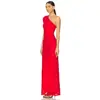 Hombro Descubierto Asimétrico Elegante Temperamento Bodycon Cintura Ceñida Diseño que Moldea la Cadera Estilo Socialité Europeo y Americano Elegante Sexy de Noche Vestido Largo