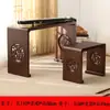 Mesa Taburete de Madera Maciza para Guqin Resonancia Mesa de Paulownia para Guzheng Mesa Antigua de Estudio China Mesa para Caligrafía Mesa para Caligrafía y Pintura Mesa de Té Zen