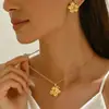 Set de Aretes y Collar para Mujer, Aretes Más Vendidos de Amazon, Lujo Ligero, Sensación de Alta Gama, Aretes de Lujo Ligero, Retro Francés al por Mayor