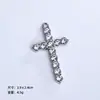 Colar Pingente Cruz de Diamante Popular Europeu e Americano Acessórios Atacado Punk Hip-Hop Personalizado Toledo Mesmo Estilo Pingente