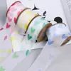 Estilo Coreano Coração Formato Fio de Neve Fita Laço DIY Acessórios de Cabelo Presente Floricultura Embalagem de Flores Chapéu de Palha Decorativo Fita Brilhante