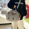 Bolsa de Felpa Hello Kitty Gato de Gran Capacidad para Estudiante de Secundaria y Preparatoria Linda Cruzada Mochila Portátil