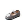 Zapatos Planos para Niñas 2026 Primavera y Otoño Nuevos Zapatos de Piel Estrella Caramelo Gamuza Suela Suave Lindos Zapatos de Bebé Modernos Zapatos de Princesa
