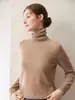 Nuevo Suéter de Cachemira Otoño Estilo Simple para Mujer Cuello Alto Tejido de Punto Cuello de Tortuga Ajuste Delgado Capa Base de Punto Ropa Interior Adelgazante