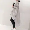 Camiseta holgada de talla grande para primavera y otoño, de manga larga, moda versátil, cuello redondo, vestido camiseta para mujer