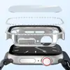 Exclusivo transfronteiriço para Apple iwatch10 geração relógio película temperada banhada a diamante capa protetora PC tudo-em-um