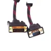 Cabo DVI para VGA vermelho e preto 1,5m cabo de display 1,5m cabo adaptador DVI para conectar computador à TV LCD