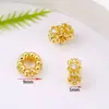 Color Oro 18K Conservación del Color Micro-Pavimentado Circonita Separadores de Rueda Trébol de Cuatro Hojas Flor de Ciruelo Diamante Materiales para Pulseras Collares DIY Accesorios