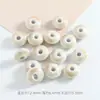 Jingdezhen Joyería Accesorios Cerámica de Alta Temperatura Cuentas Espaciadoras Pulsera Accesorios Cuentas Pequeñas de Platillo Volador Cuentas Sueltas Pulsera Collar Material