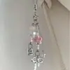 [Temporada da Flor de Cerejeira da Primavera] Cordão para Câmera CCD Contas Artesanais Estilo Coração Girly Corrente para Celular Ins Pingente Gubenka