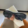 Gafas de Sol Moradas Estilo Milenio Y2K para Mujer Sentido de Alta Gama Divertidas Populares en Internet Gafas para Fotos 2023 Nuevas Vintage